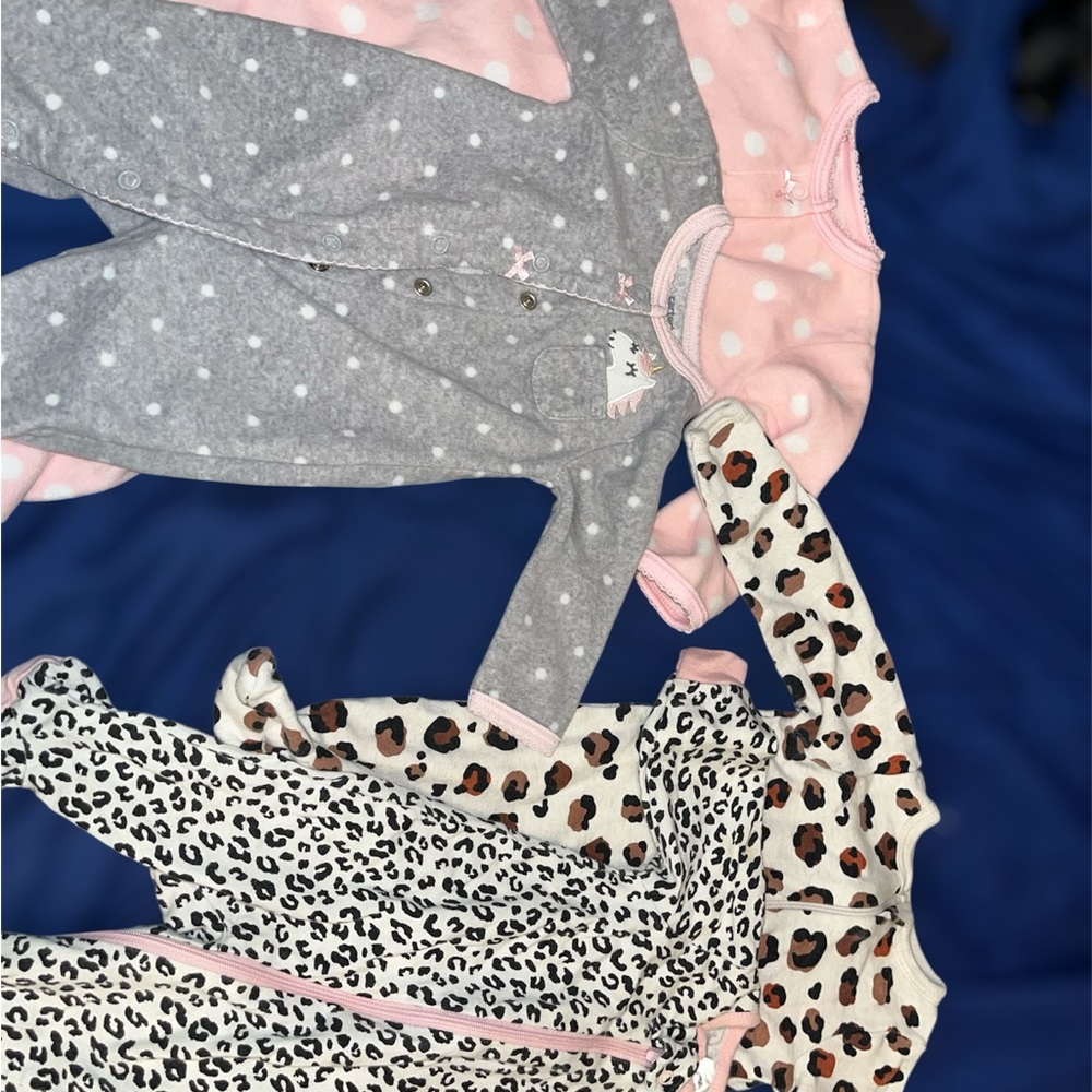 Carters Baby Girl Sleeper Bundle